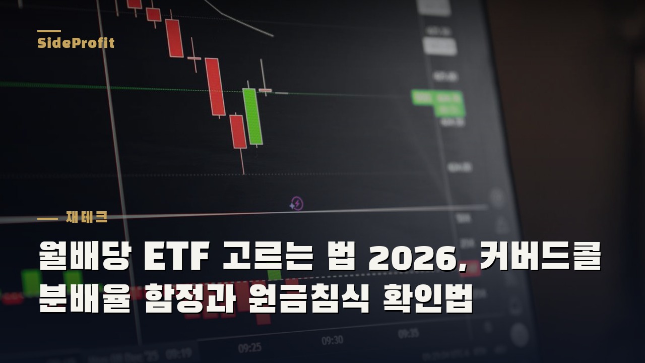 월배당 ETF 고르는 법 2026, 커버드콜 분배율 함정과 원금침식 확인법