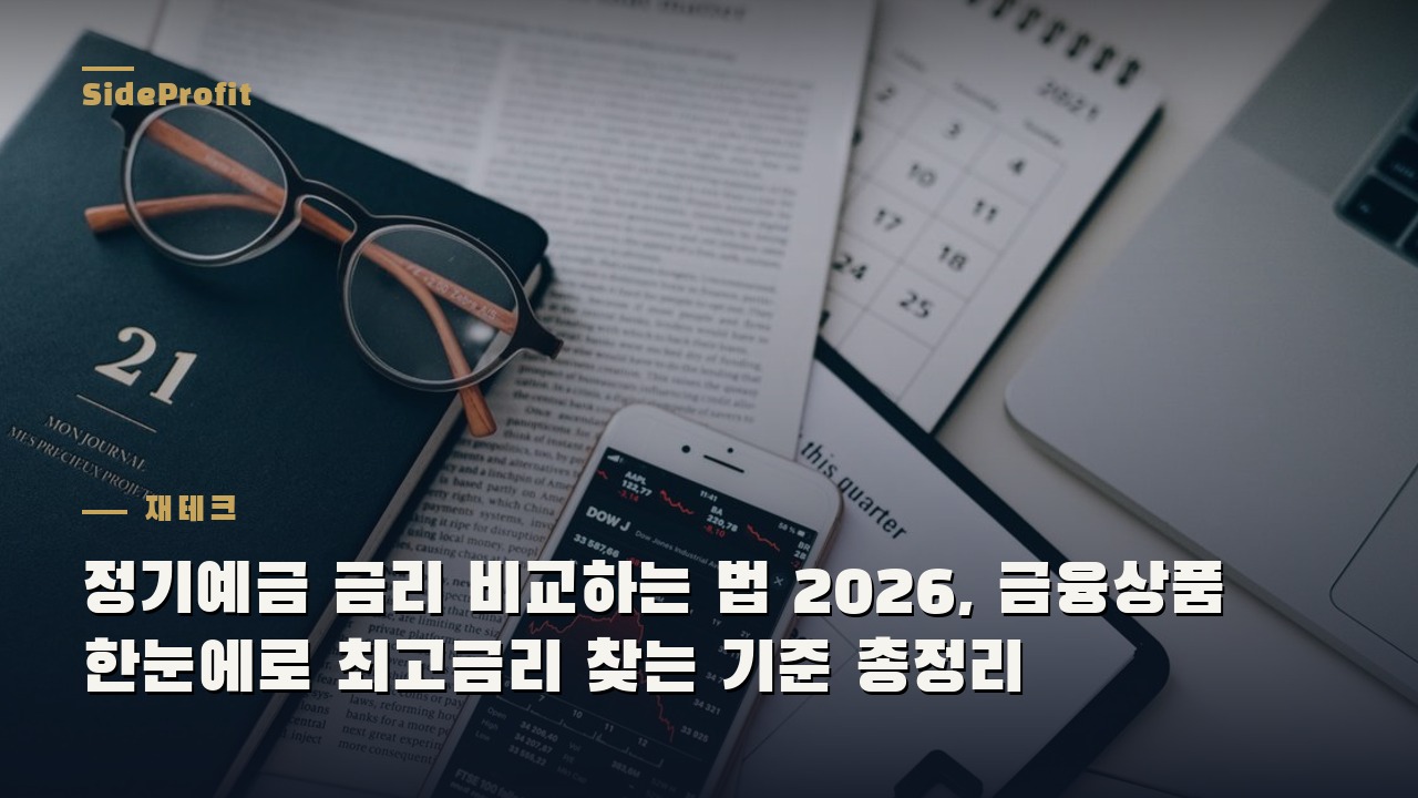정기예금 금리 비교하는 법 2026, 금융상품 한눈에로 최고금리 찾는 기준 총정리